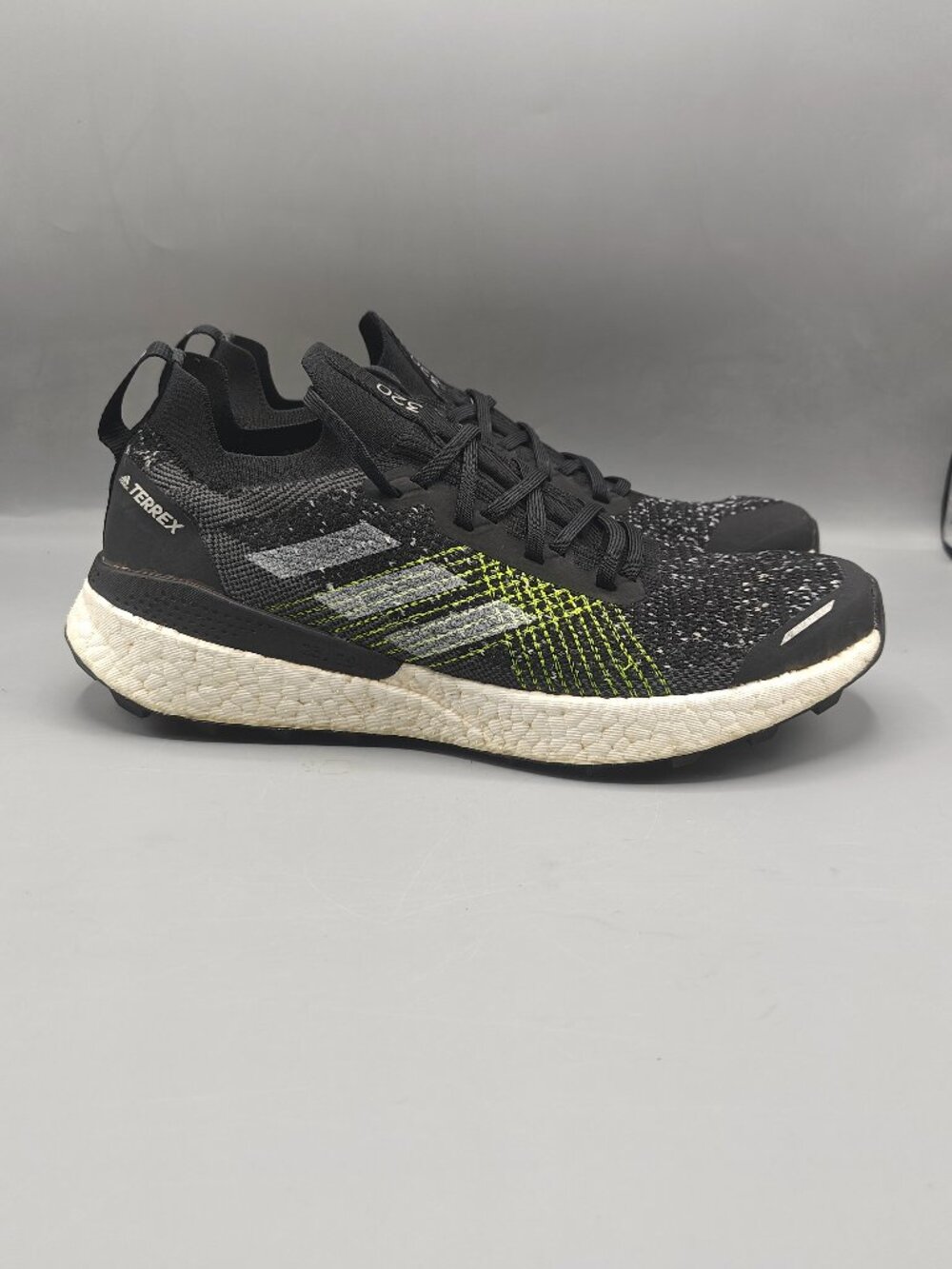 Adidas Terrex Two Ultra Trail Black Solar Yellow H69066 Men's Size 10 US